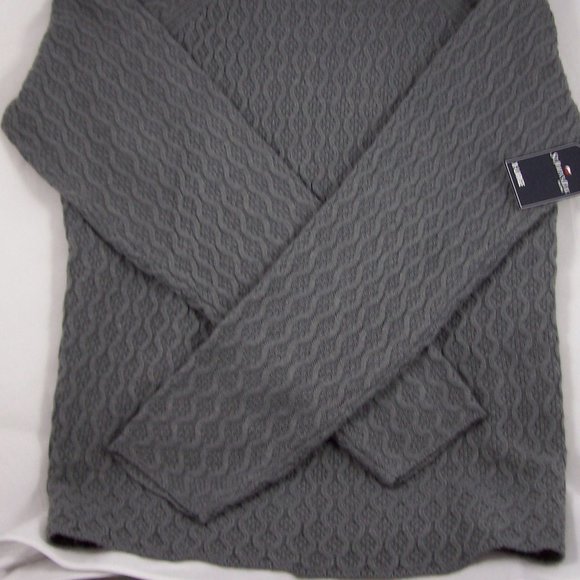 St. John's Bay Heather Grey Funnel Neck Sweater - Picture 3 of 4